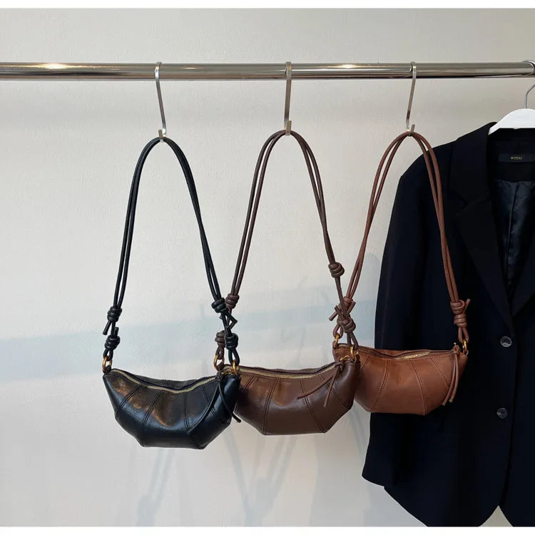Velvet Material Zipper 2025 High Quality Shoulder Bag