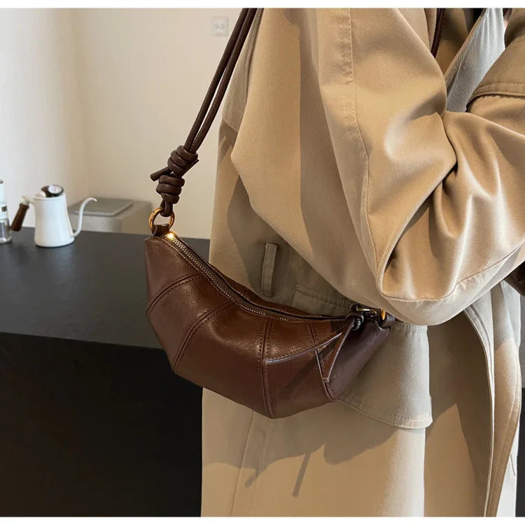 Velvet Material Zipper 2025 High Quality Shoulder Bag