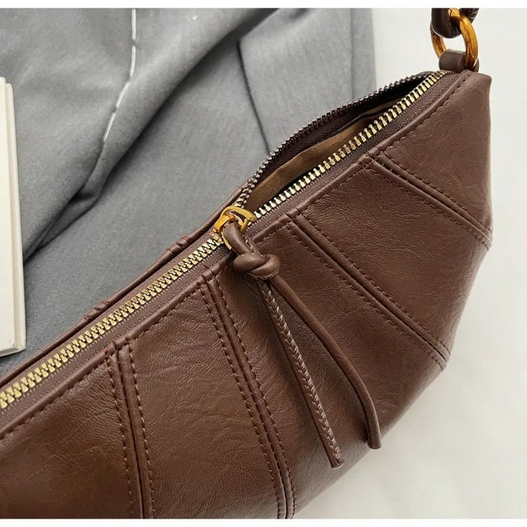 Velvet Material Zipper 2025 High Quality Shoulder Bag